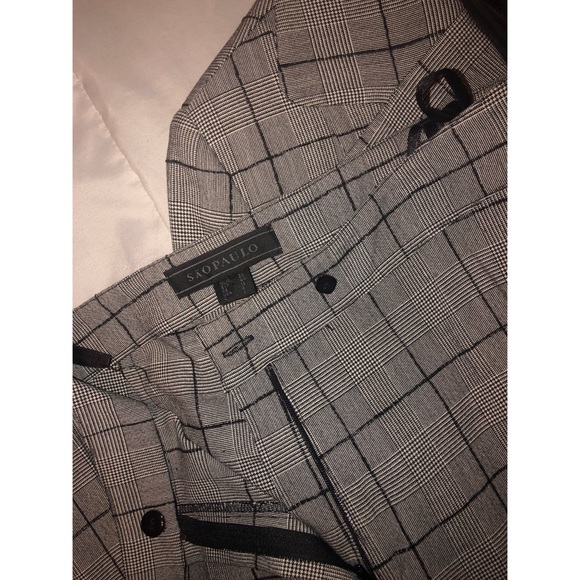 SÃO PAULO Pant Suit (Plaid) Size 6 - Picture 2 of 5